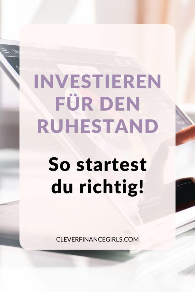 Investieren für den Ruhestand: So startest du richtig!