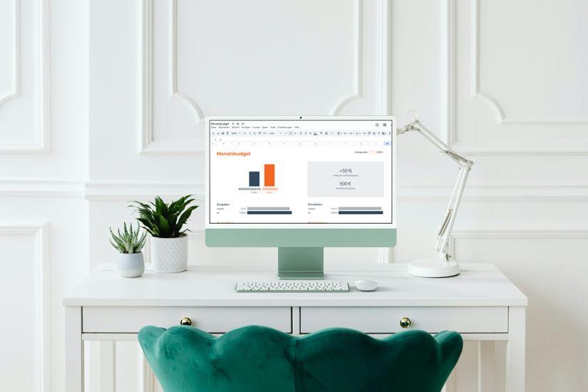 Eine Excel- oder Google-Tabelle ist die klassische Methode für Anfängerinnen, die gerne selbst die Kontrolle über ihre Finanzen behalten möchten.
